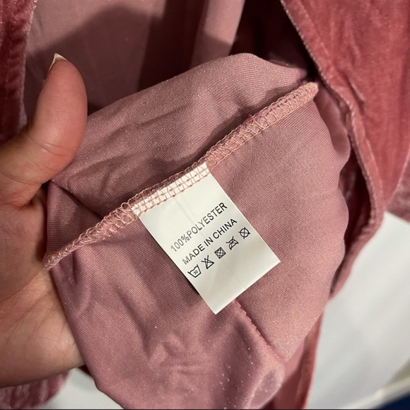 New Amaryllis Velvet Drape Open Front Cardigan - Picture 6 of 13